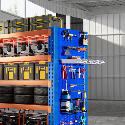 ProGrid Square Hole Pegboard - Heavy-Duty Metal Wall Panel with Multi-Size & Shelf-Compatible Design